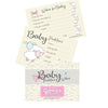 Baby Shower Prections and Wishes Cards Game- Keepsake Advice to newborn