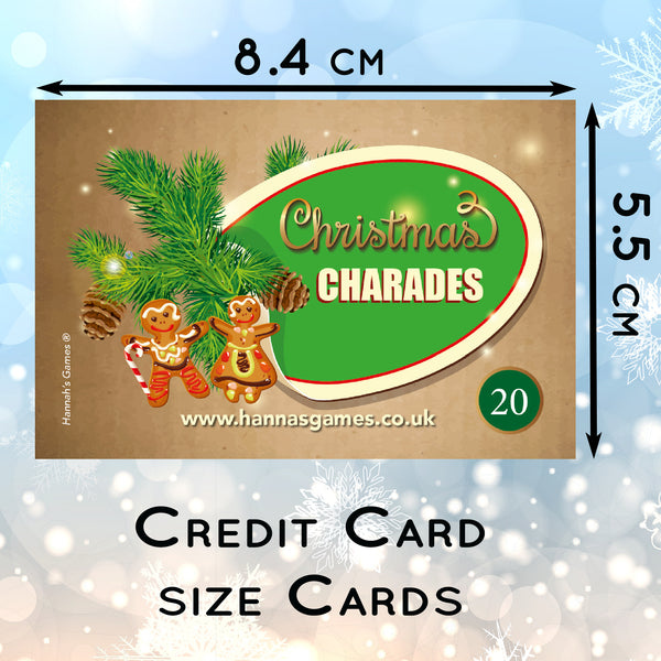 Christmas Charades Game for Xmas Games Festive Fun from Hannah's Games