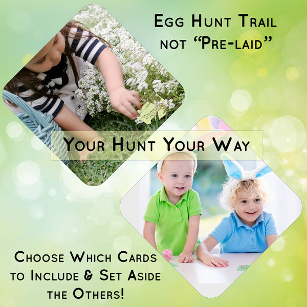 Easter Egg Hunt Clues Duo for Indoor + Outdoor Game **Saver Pack**