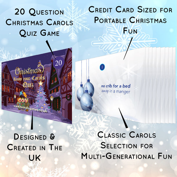 Know Your Carols Christmas Quiz - Music Trivia Fun by Hannah's Games