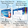 Xmas Number Ones Christmas Music Quiz - Xmas Song Trivia Games Cards