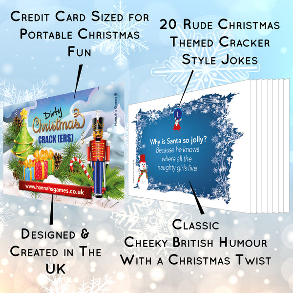 Rude Cracker Fillers For Adults Christmas jokes - Xmas Adult gifts for cracker