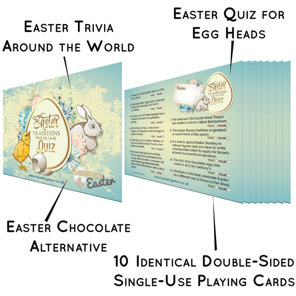 Easter Traditions Quiz - True or False Easter Games Trivia