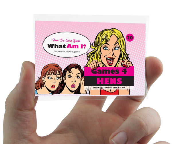 What Am I Hen Party Game Cards - Innuendo Dirty Minds Hen Party Games
