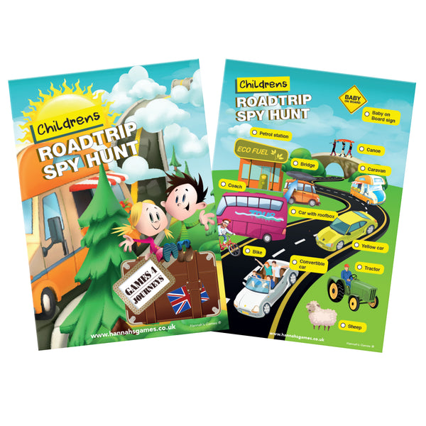 KIDS ROADTRIP BINGO family Travel Game for children & families